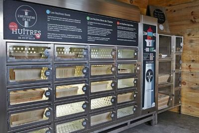 Во Франции появился торговый автомат с устрицами