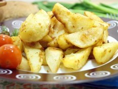 Картофель дольками в духовке - рецепт