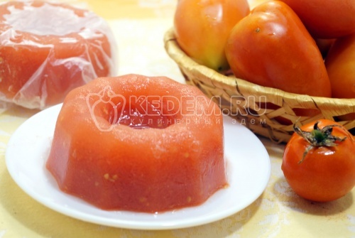 Замороженные помидоры на зиму Пюре в формах