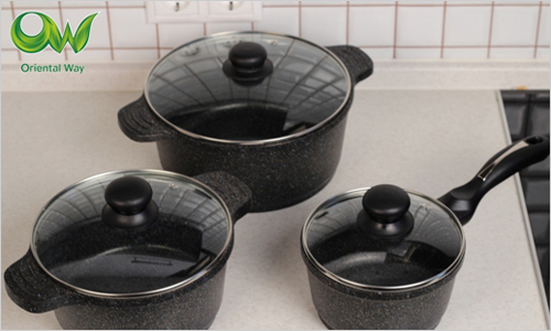 Серия MarTiNa — посуда с мраморным покрытием.