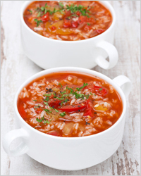Суп с помидорами и рисом - Простые рецепты на каждый день