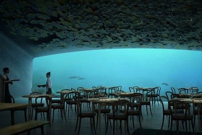 В Норвегии откроется первый в Европе подводный ресторан
