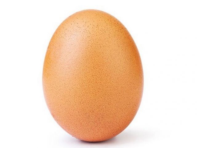 Фотография куриного яйца стала самой популярной в сети Instagram
