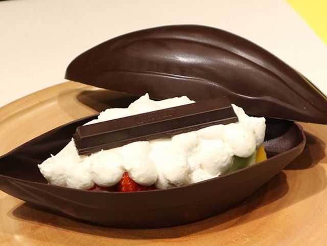 В кафе Токио появился необычный десерт в виде плода какао