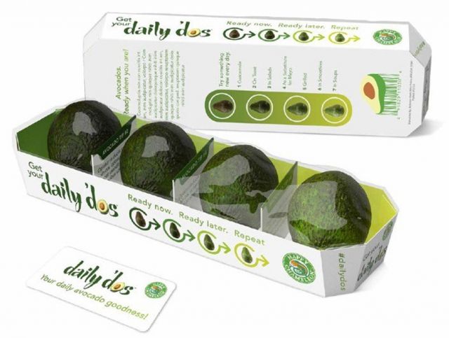 Американский бренд продает упаковку авокадо разной степени зрелости 