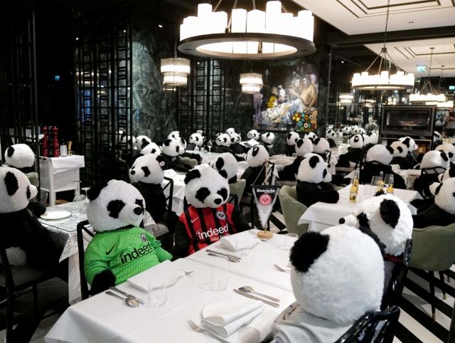 Немецкий ресторан устроил акцию протеста с помощью панд