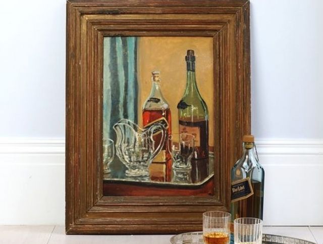 Картина с бутылкой виски, написанная Уинстоном Черчиллем, была продана на аукционе за 1,2 миллиона $