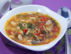 Суп «Минестроне» с фасолью и беконом