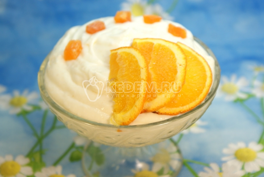 Десерт Апельсиновая нежность